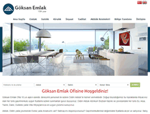 Tablet Screenshot of goksanemlak.com